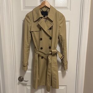 J. Crew Collection Classic Tan Trench Coat